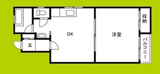 西山ハイツ【2階】の間取り