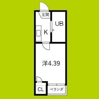 ハセロイヤル南住吉【5階】の間取り