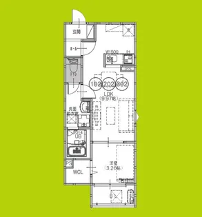 F+style高見の里2号館【1階】の間取り