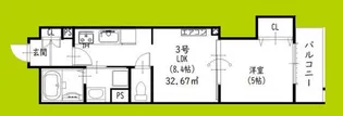 ラモーナ出口【1階】の間取り