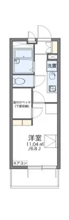 レオパレス森ノ宮中央【2階】の間取り