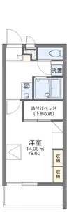 レオパレスプレステージ【1階】の間取り