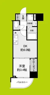 セレニテ谷町四丁目アリエ【8階】の間取り