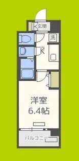 プレサンス上町台夕陽丘【1階】の間取り
