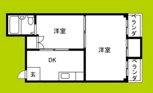 第一東洋ハイツ【5階】の間取り