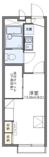 レオパレス喜連北III【2階】の間取り
