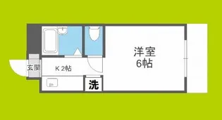 童夢ハイツ【5階】の間取り