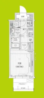 プレリス阿波座Bloom【2階】の間取り