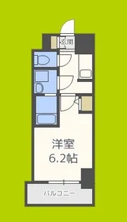 S-RESIDENCE南堀江【6階】の間取り