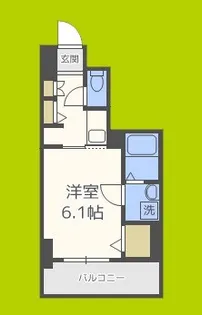 エスレジデンス南堀江【13階】の間取り
