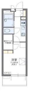 レオパレスE サクセス【1階】の間取り