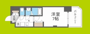 Luxe西長堀【8階】の間取り