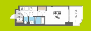 Luxe西長堀【13階】の間取り