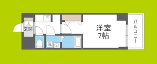 S-RESIDENCE阿波座bouncy【5階】の間取り