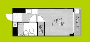 プレアール遠里小野II【3階】の間取り