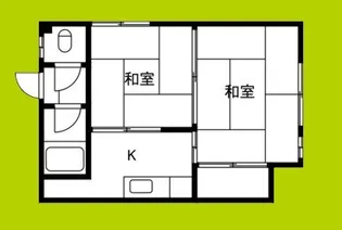中央マンション【1階】の間取り