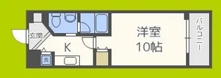 アーデン江戸堀【8階】の間取り