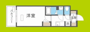 プレサンスOSAKA DOMECITYクロスティ【15階】の間取り