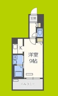 プレサンス立売堀パークシティ【9階】の間取り