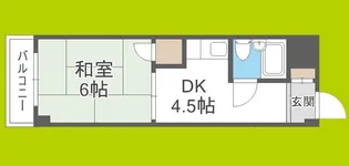 ヒカリ617【4階】の間取り