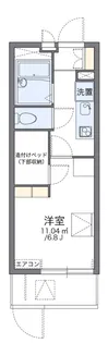 レオパレスウィステリアI【1階】の間取り