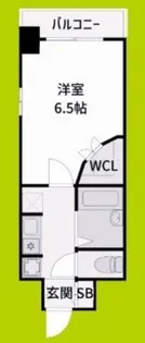 アロンディール区役所前【6階】の間取り