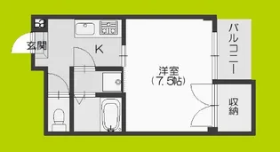 メルヴェーユ【5階】の間取り