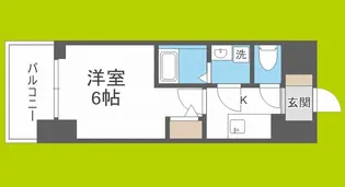 エスリードレジデンス大阪本町【9階】の間取り