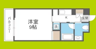 グランツ西大橋【6階】の間取り