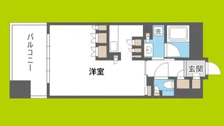 ガリレイ新町【3階】の間取り