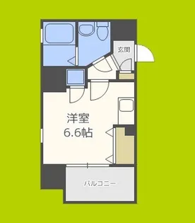 レジディア谷町【3階】の間取り