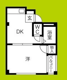 JPアパートメント港III【4階】の間取り