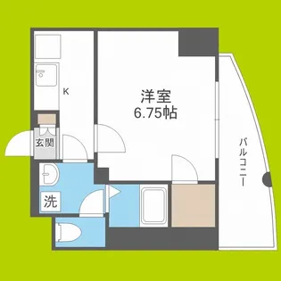 Luxe難波WEST【9階】の間取り
