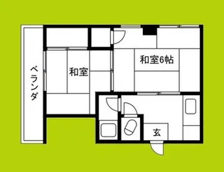 マンションイレブン【5階】の間取り