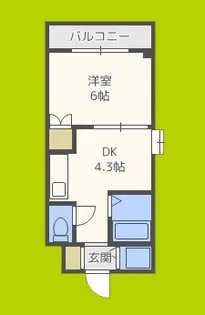 エトワールベガ長居公園【4階】の間取り