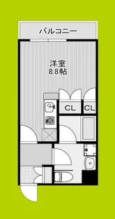 アスリート本町西【6階】の間取り