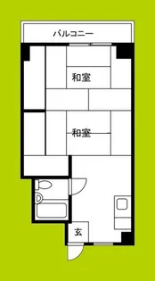 WESTヒルズ平野【6階】の間取り