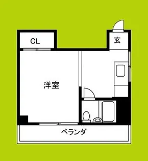 クリスタル高倉【1階】の間取り