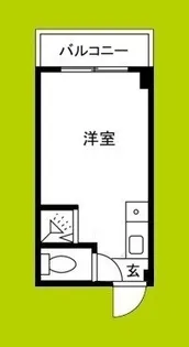 清水728ハイツ【4階】の間取り