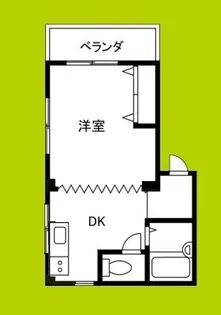 ガーデンハイツ眉山【2階】の間取り