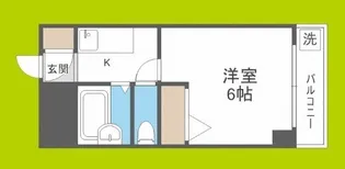 天満グリーン土井マンション【1階】の間取り