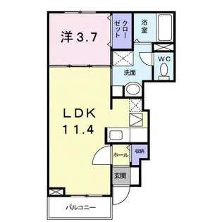 ライン・テラ【1階】の間取り