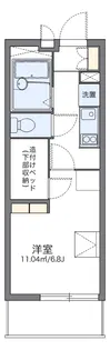 レオパレスエクセル御幣島【4階】の間取り
