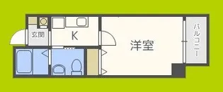 フィオレ立売堀【8階】の間取り