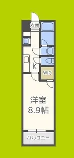 レジディア京町堀【2階】の間取り