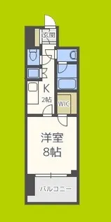 アンビエンテ四ツ橋【10階】の間取り