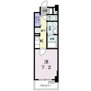 ミルト熊野【2階】の間取り