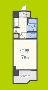 シンセリティ野中【5階】の間取り