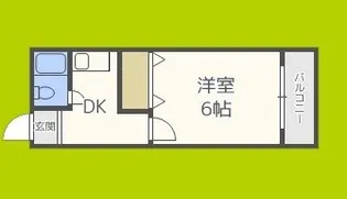 ルネ北畠【1階】の間取り