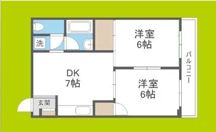 ミウチハイツ【4階】の間取り